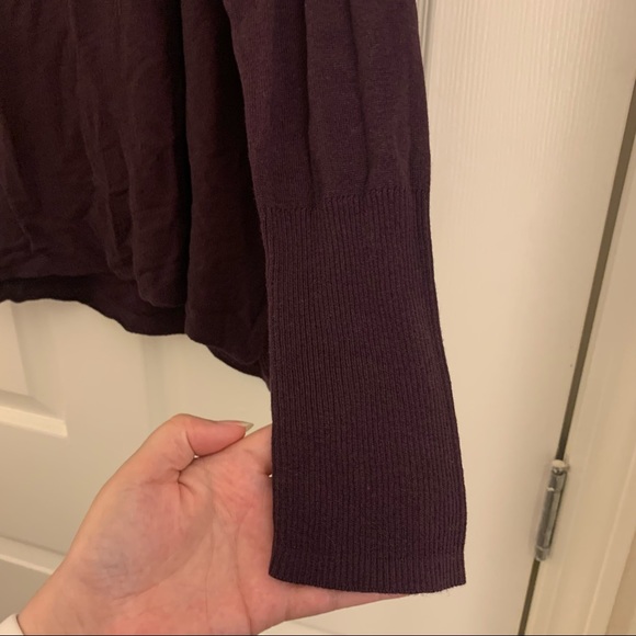 Eggplant purple Old Navy light tunic sweater - Picture 5 of 6